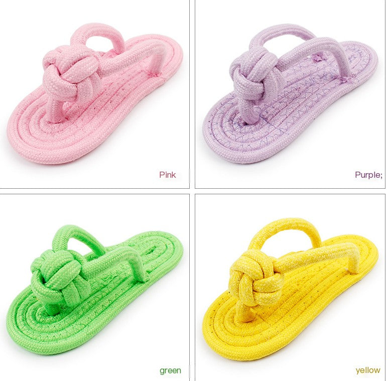 Tough Cotton Rope Dog Slippers