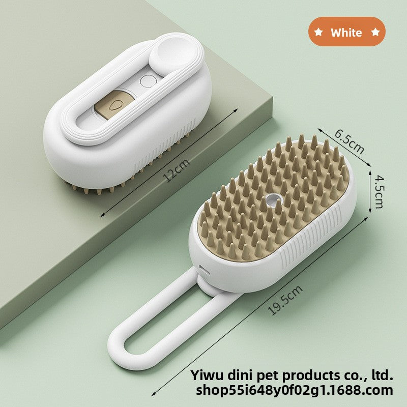 3-in-1 Steamy Pet Grooming Brush | Anti-Shedding & Detangling Steam Comb