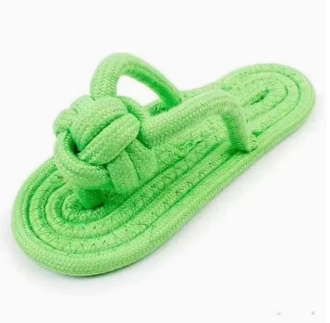 Tough Cotton Rope Dog Slippers