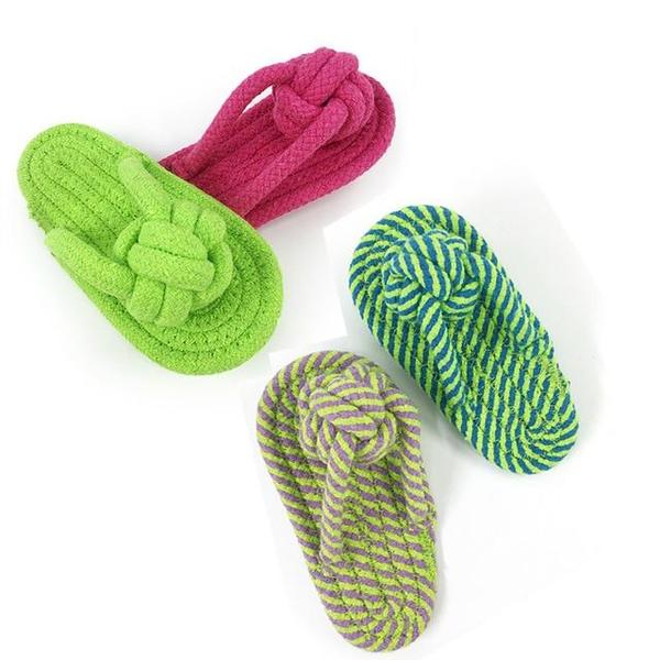 Tough Cotton Rope Dog Slippers