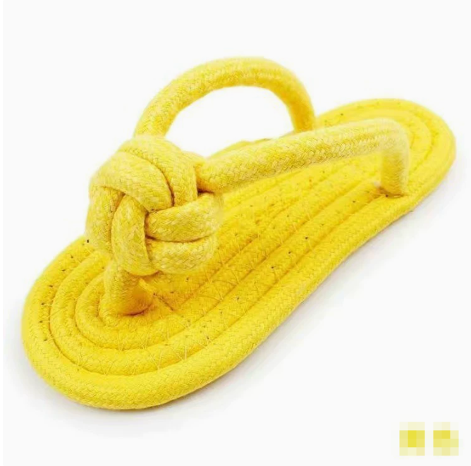 Tough Cotton Rope Dog Slippers