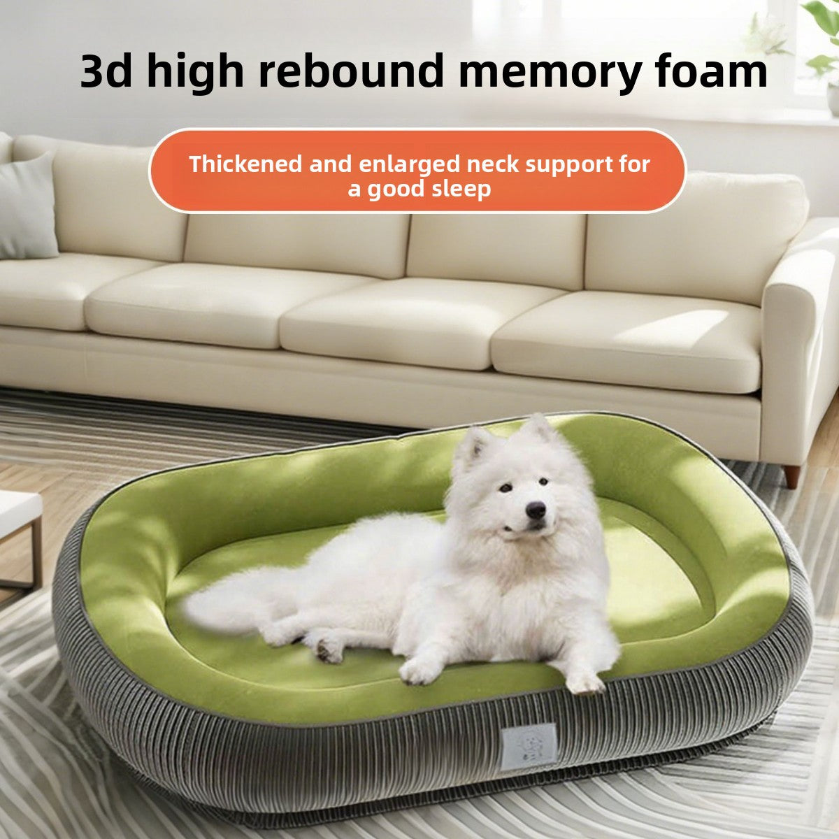Orthopedic Calming Pet Kennel Bed | Removable & Machine-Washable Cushion