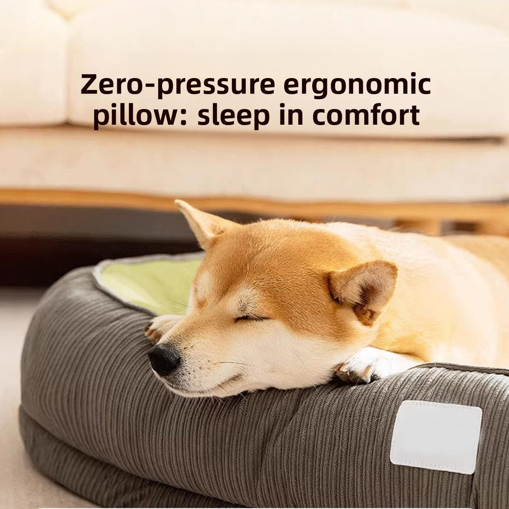 Orthopedic Calming Pet Kennel Bed | Removable & Machine-Washable Cushion