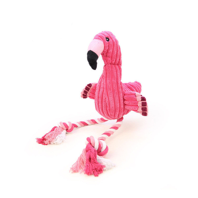 Flamingo Squeaky Pet Toy