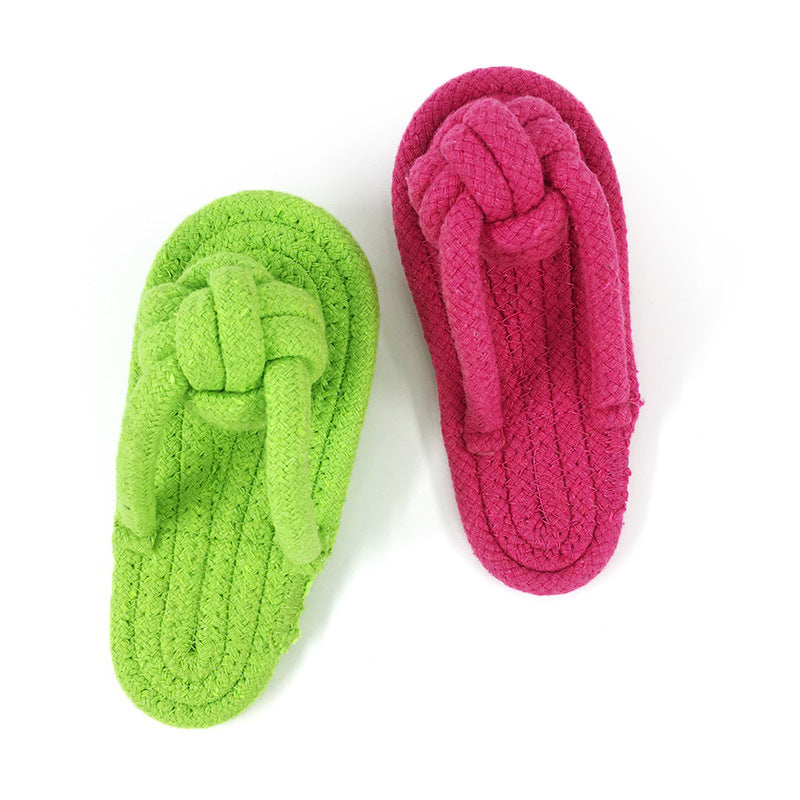 Tough Cotton Rope Dog Slippers