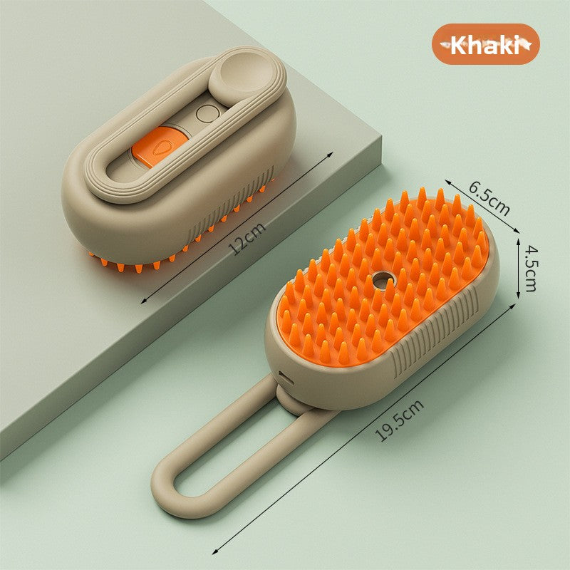 3-in-1 Steamy Pet Grooming Brush | Anti-Shedding & Detangling Steam Comb