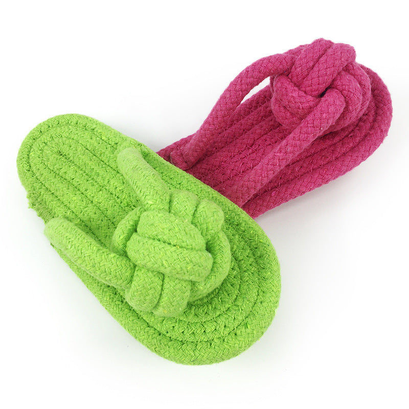 Tough Cotton Rope Dog Slippers
