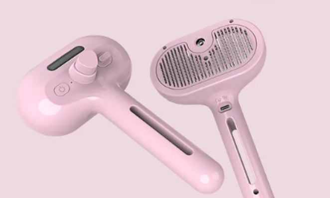 Alpha Paw FurGlide – Self-Cleaning Grooming Comb with Mist Spray | Deshedding Tool for Dogs & Cats